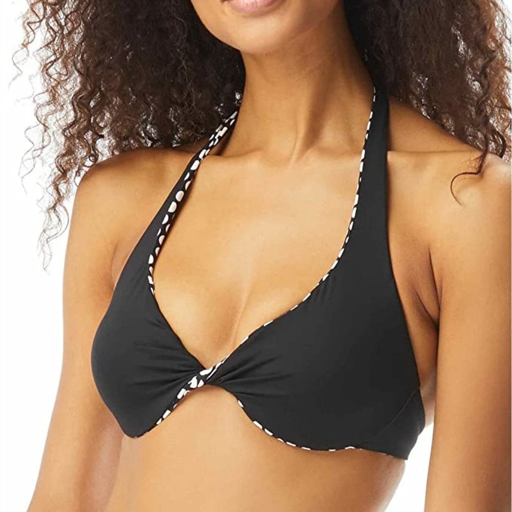 Coco Reef Cape Dot Verso Halter Reversible Underwire Bikini Top